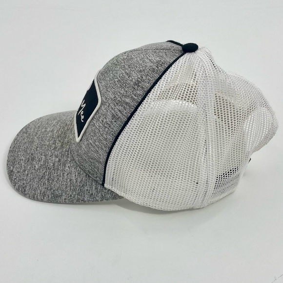 Yee Yee Buck Grey and White Neutral Trucker Hat Preppy Hunter One Size - Picture 5 of 8